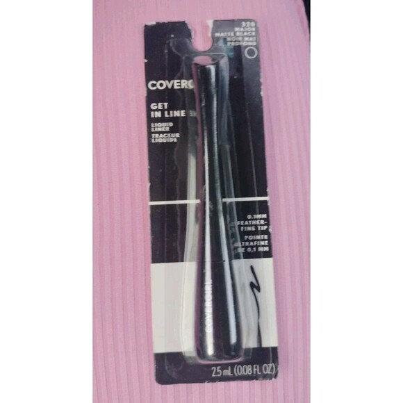 CoverGirl Eyeliner Get In Line Liquid Liner 320 Major Matte Black Eye Makeup 3x - Picture 16 of 16
